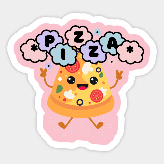 PIzza Lovers- Cute Pizza Sticker by RealNakama